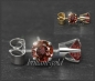 Preview: Ohrstecker 585 Gold Granat rot 4,5,6,7mm